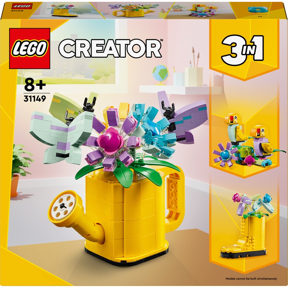 LEGO Creator 31149 3-in-1 Blumen in der Gießkanne Set