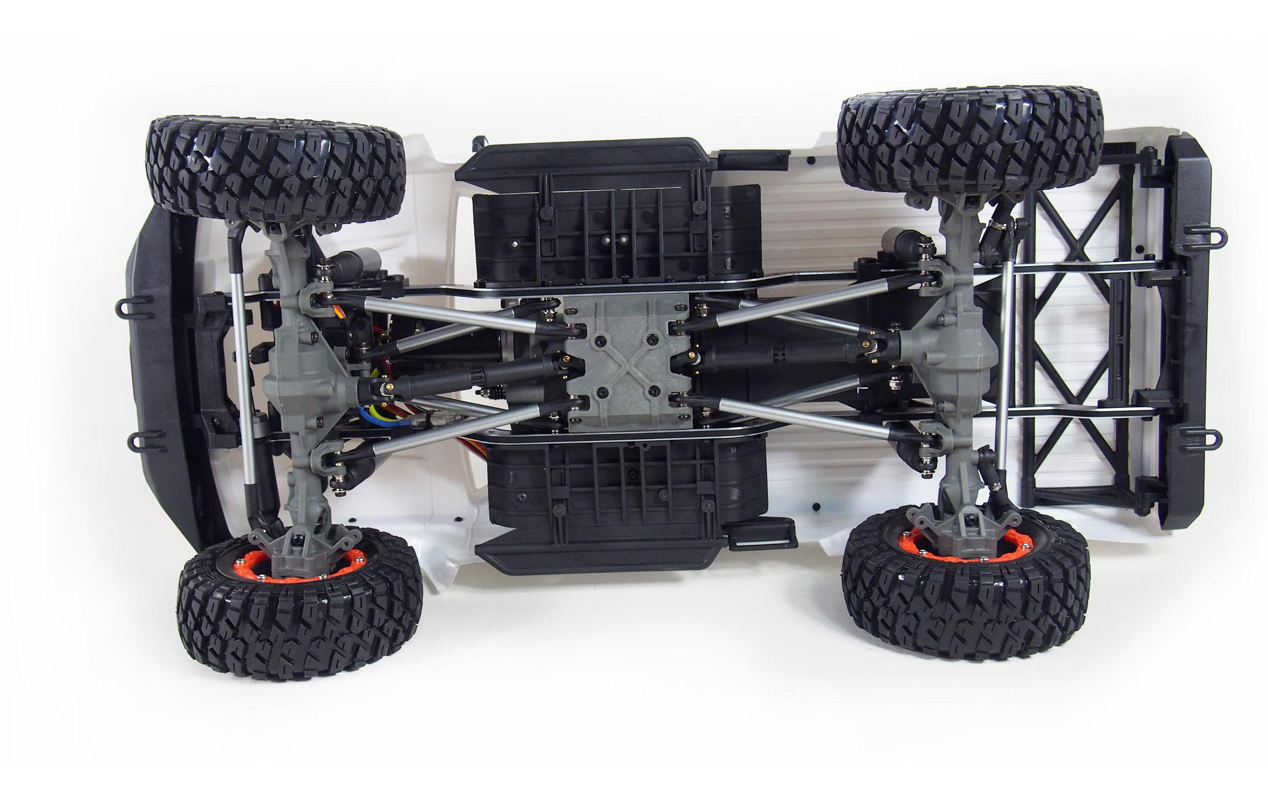 Scale Crawler AMXRock RCX10B Basic Weiss, ARTR, 1:10<br>Rock Crawler Pick-up mit 2-Gang Getriebe