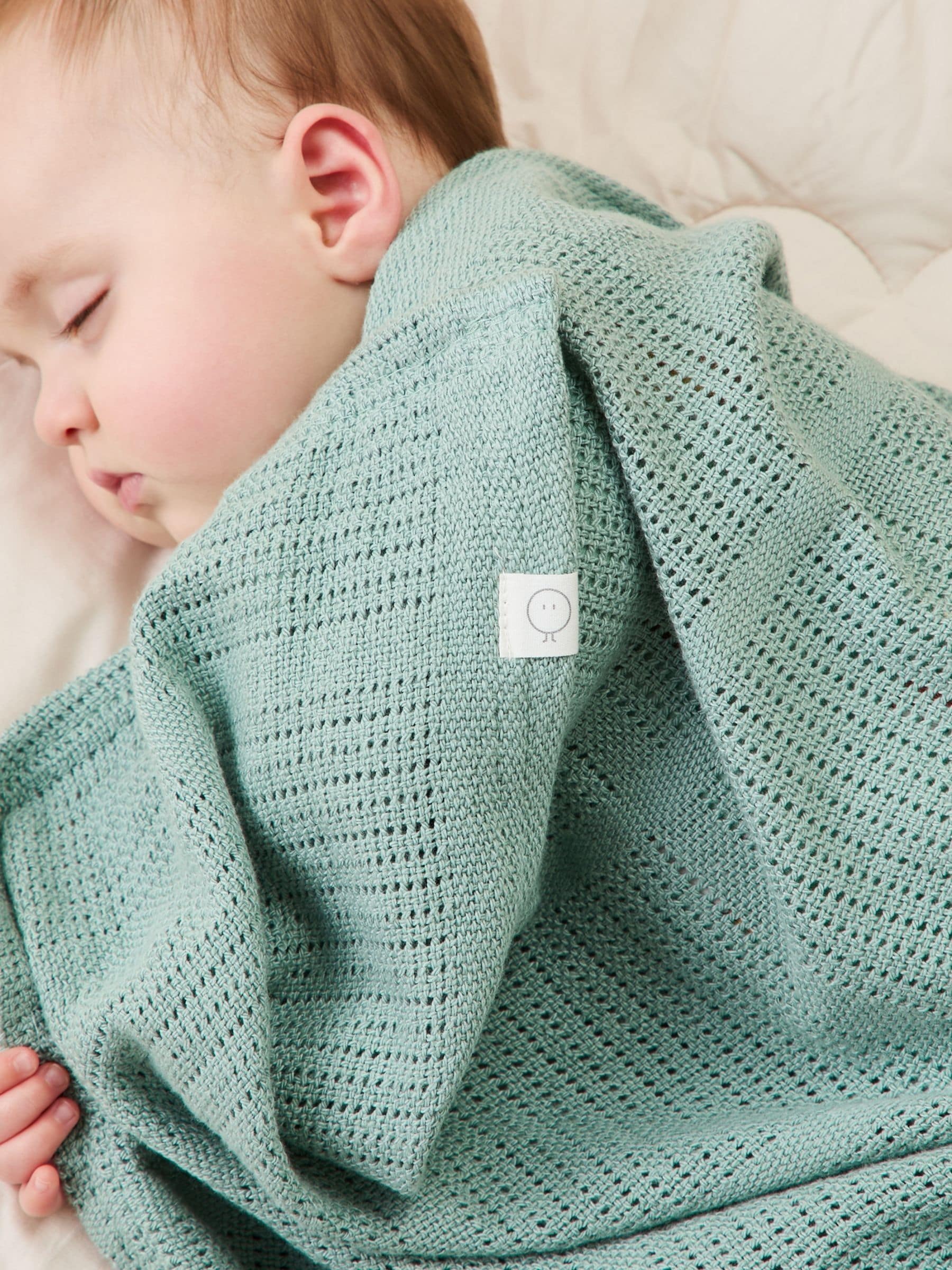 Mintgroen - MORI Blend cellulaire babydeken