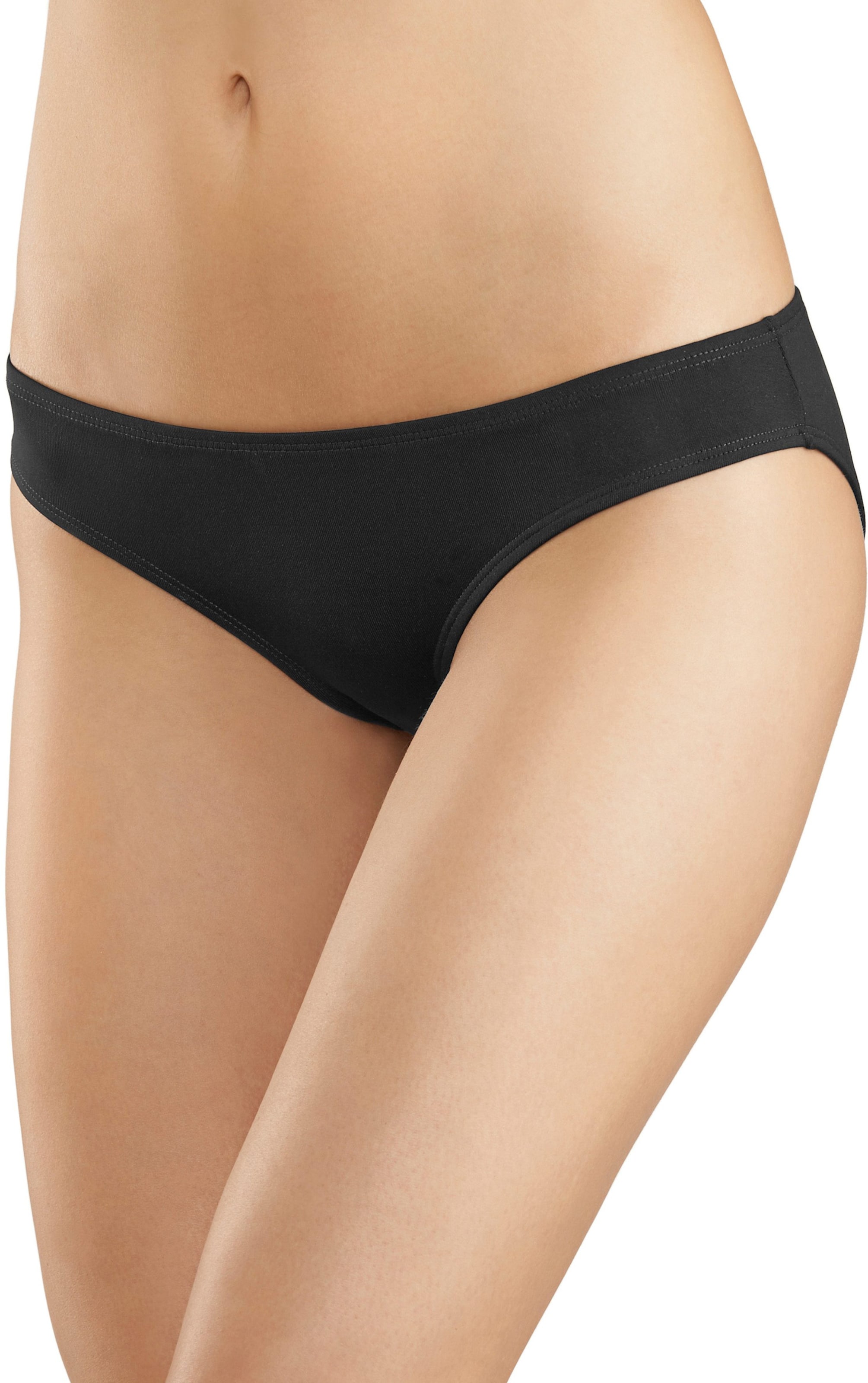 Bikinislip in petrol, schwarz, weiß