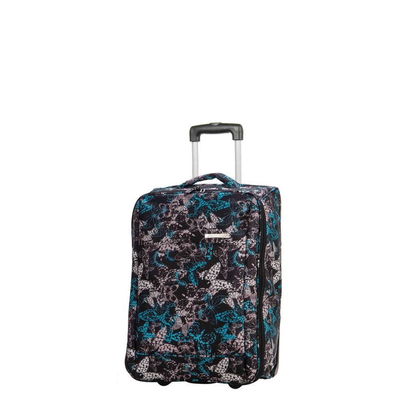 Valise cabine souple 62702E 54 cm Butterfly blue