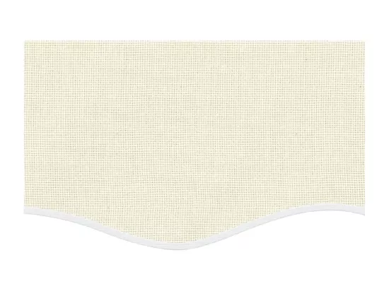 Tissu de remplacement de cantonnière d’auvent rayure crème 5 m
