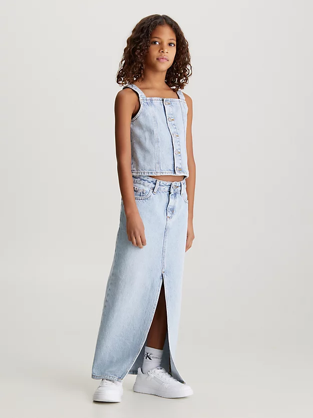 Saia longa de jeans