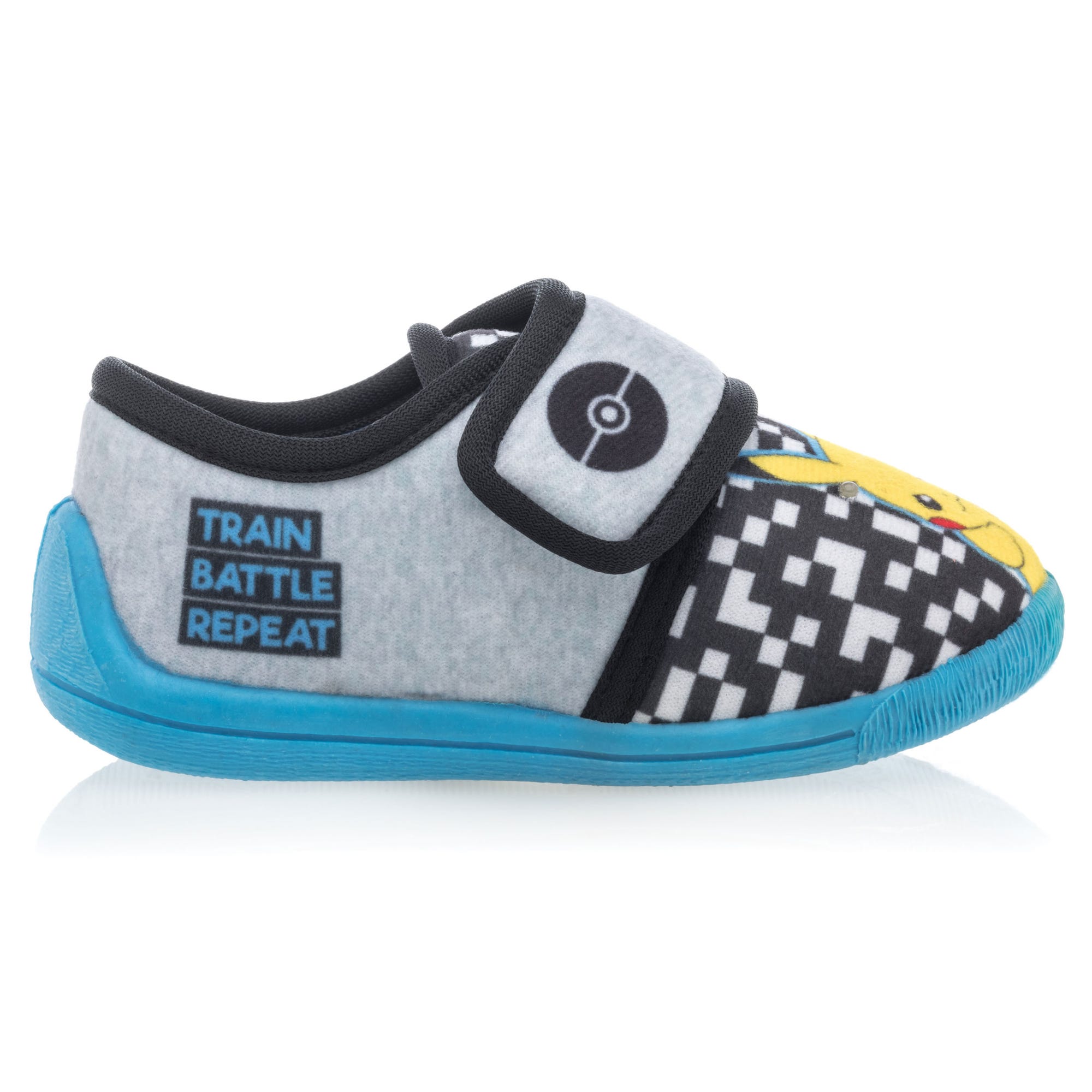 Pantoufles attaches velcros Garçon gris