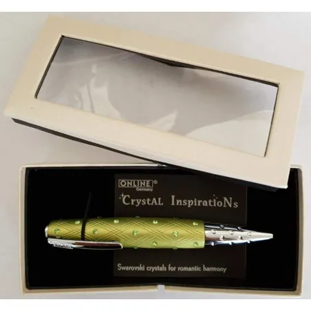 ONLINE Drehkugelschreiber Crystall Inspiration Green In Geschenkbox