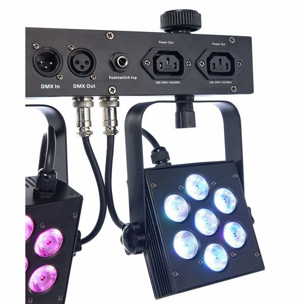 Stairville CLB4 Compact LED Bar 4 Bundle
