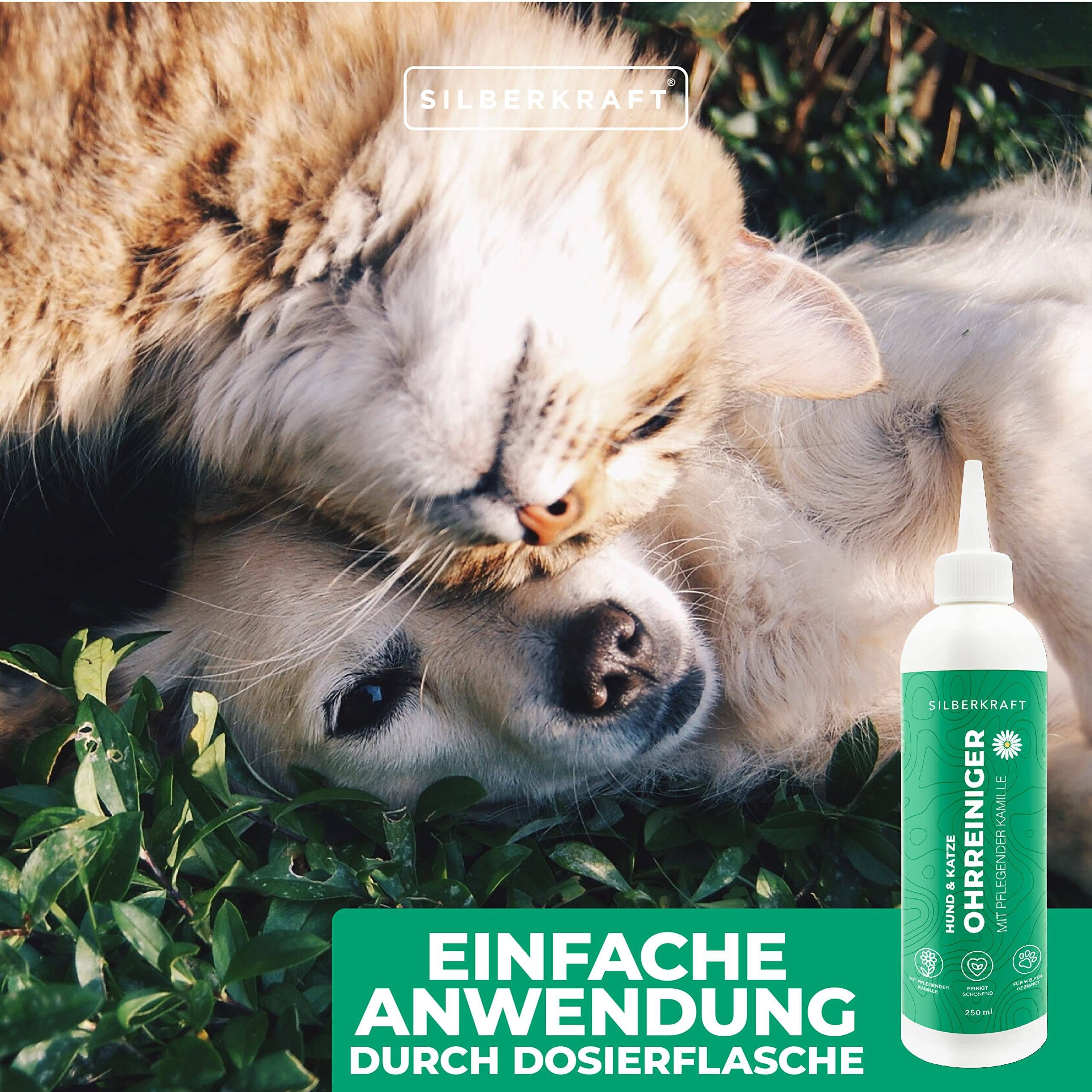 SILBERKRAFT Ohrreiniger Hund & Katze