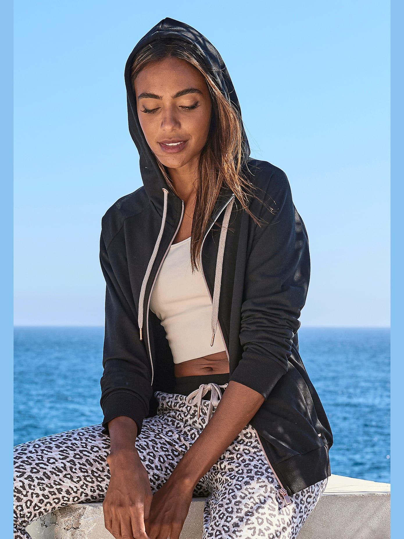 Veste sweat à capuche confortable