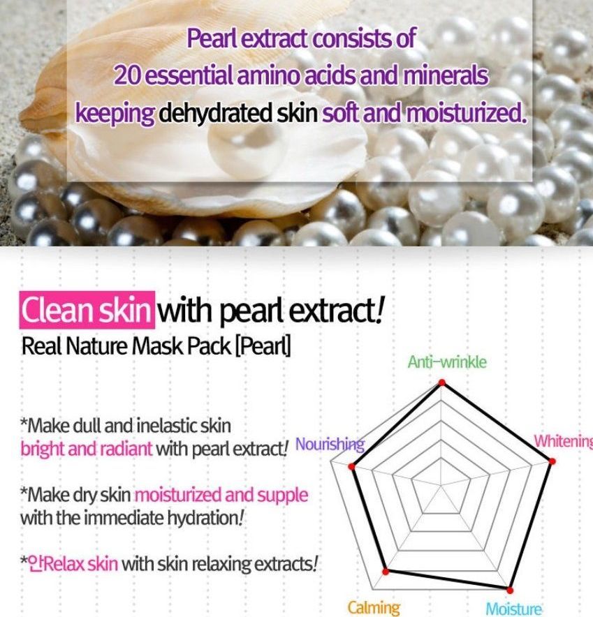 RiRe - Real Nature Mask Pack (Parel) 1 stuk