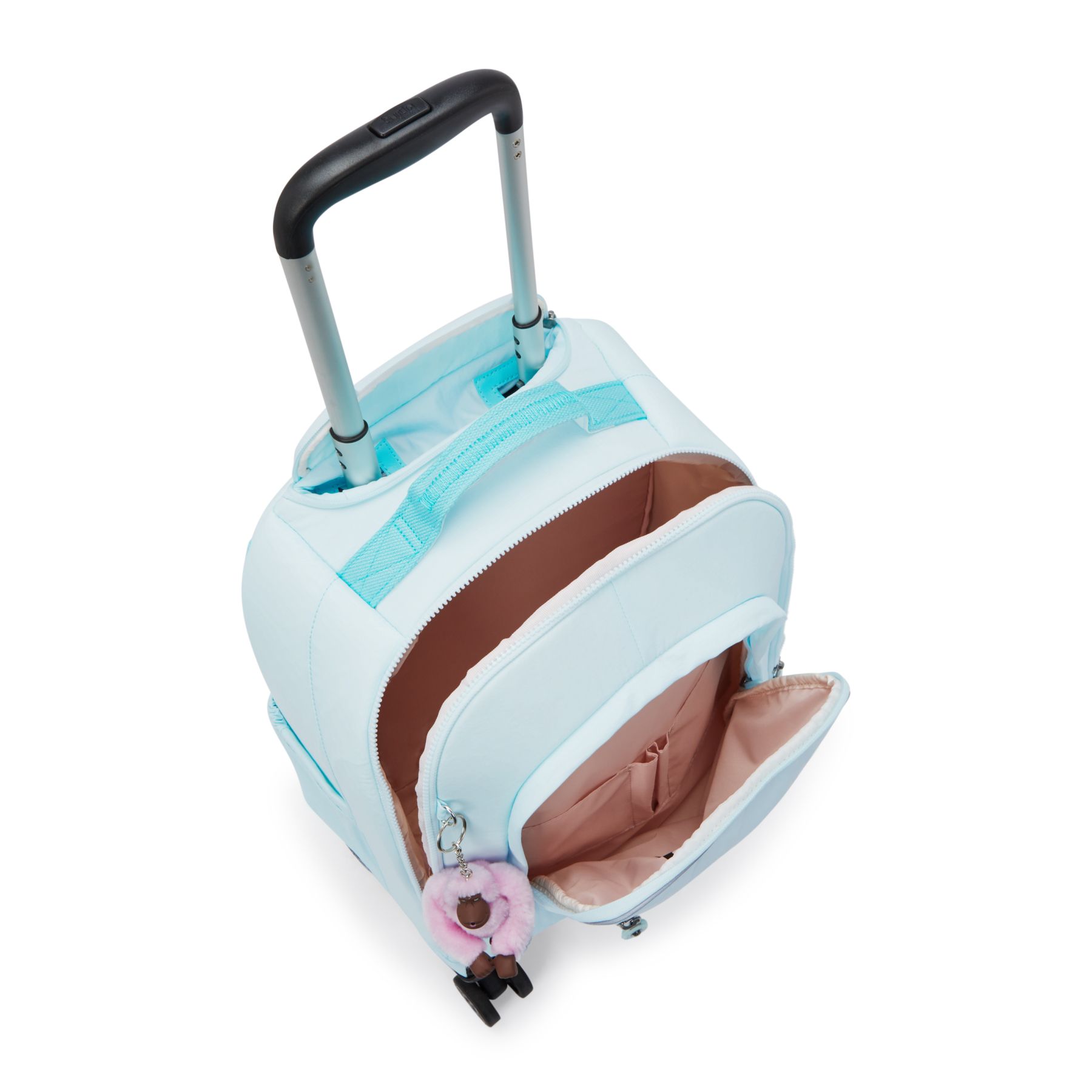 NEW ZEA Grand sac à dos à roulettes pour enfants avec protection pour ordinateur - Blue Sky Metallic
