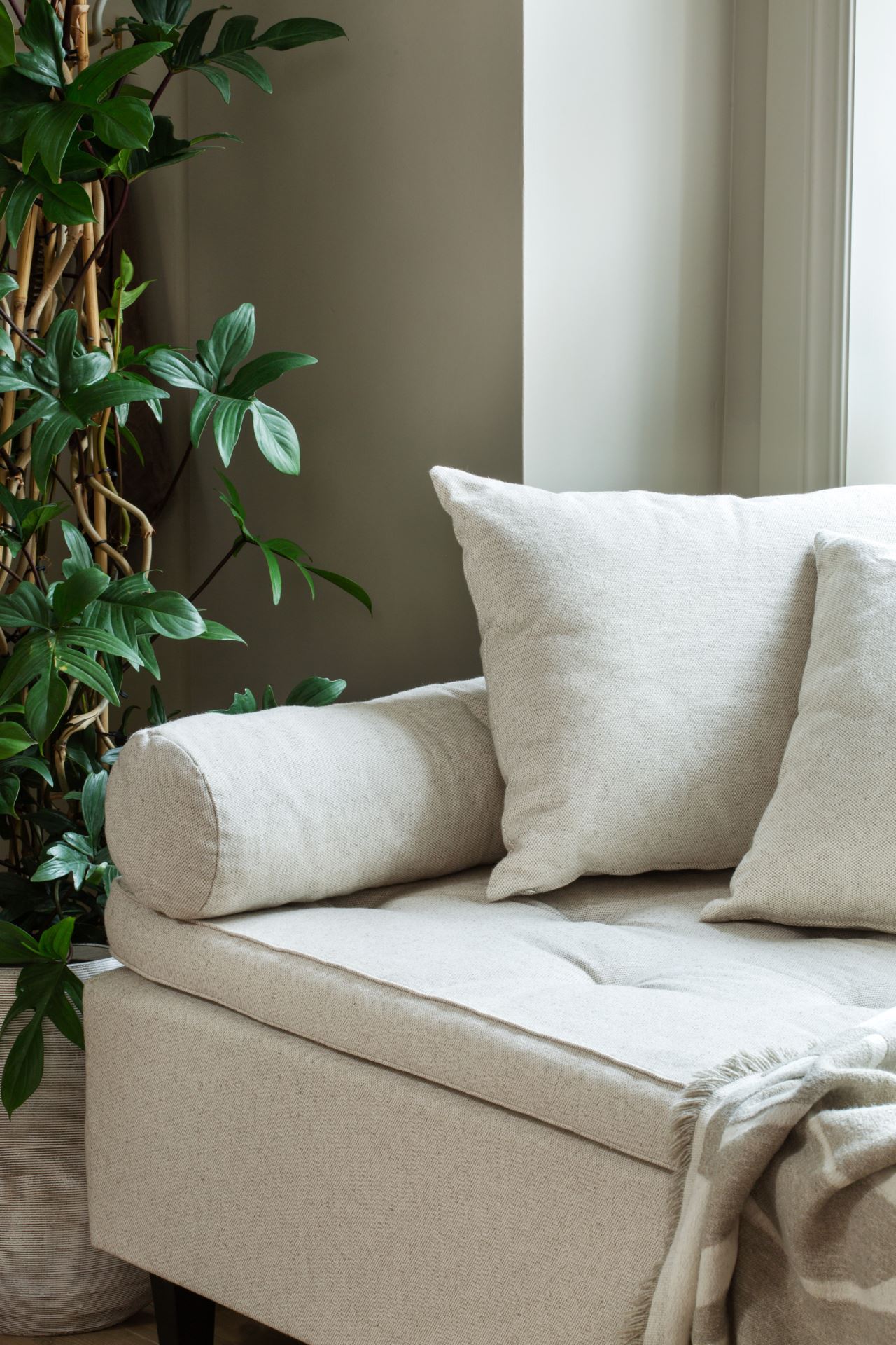 Sovesofa natur - 90x200 cm