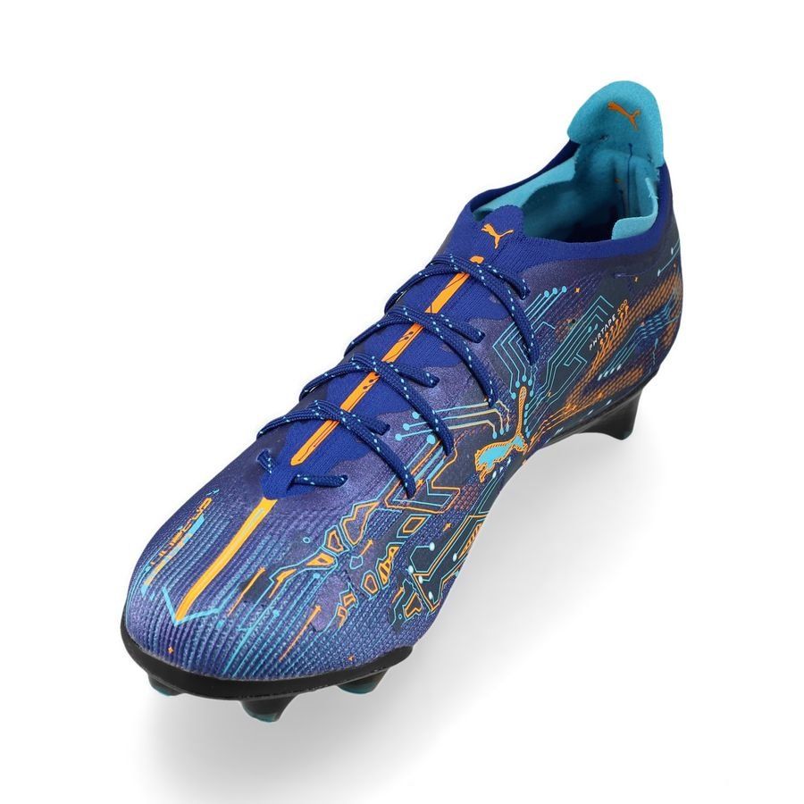 PUMA Ultra 5 Carbon FG Speed Edition - Bleu/Heat Fire/BLeu/Noir ÉDITION LIMITÉE