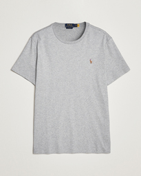 Polo Ralph Lauren Luxury Pima Cotton Crew Neck T-Shirt Andover Heather