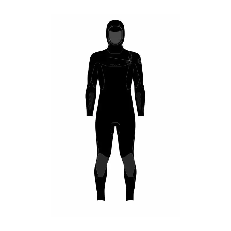 Combinaison intégrale NEILPRYDE Mission Hooded 6/5 Front Zip Black