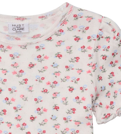 Hust and Claire T-Shirt - Alma - Ivory m. Blumen