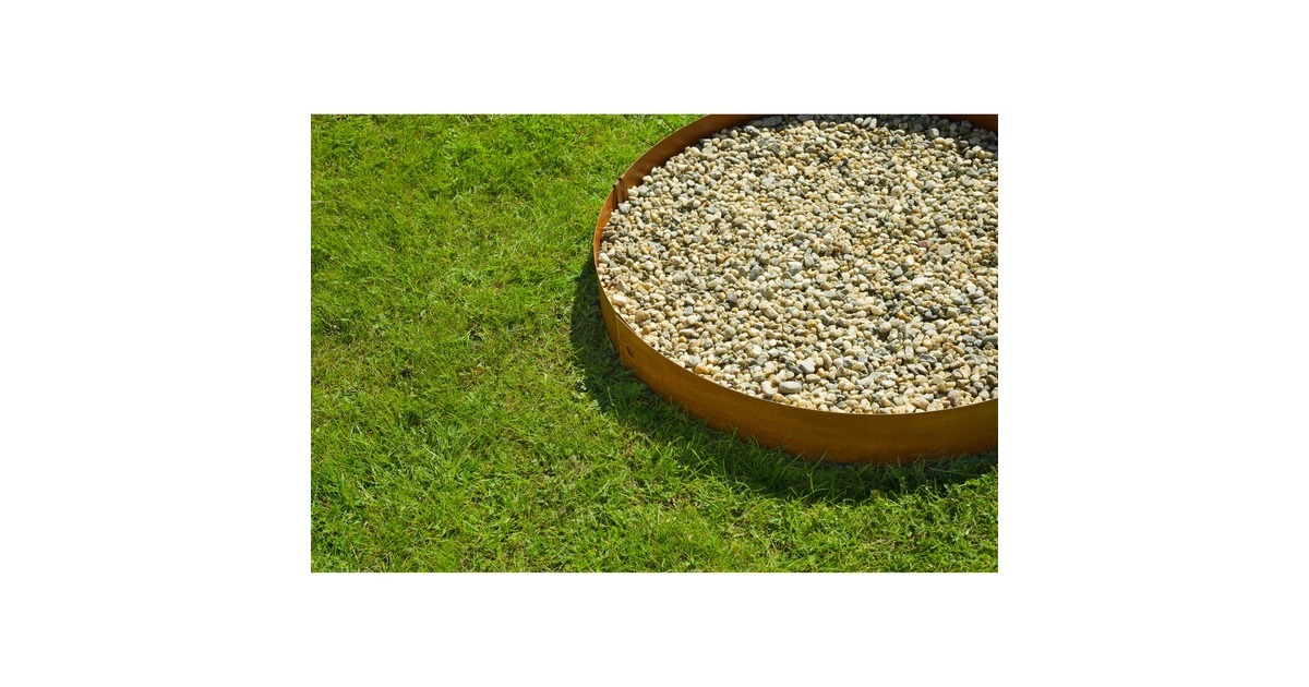 NatureBorderrand van Cortenstaal begrenzing  (3x H 10,2 x 91,4 cm, Incl. 4x grondpennen)