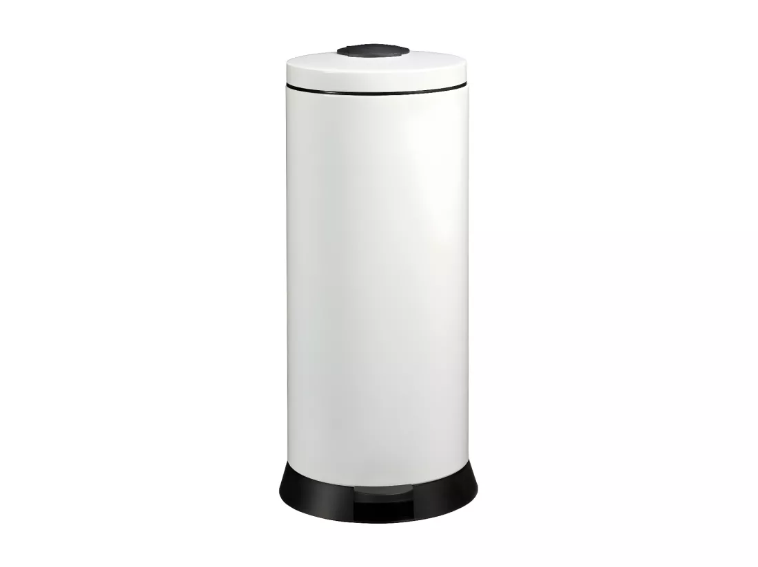 Rossignol Poubelle à pédale 30l blanc - 94024