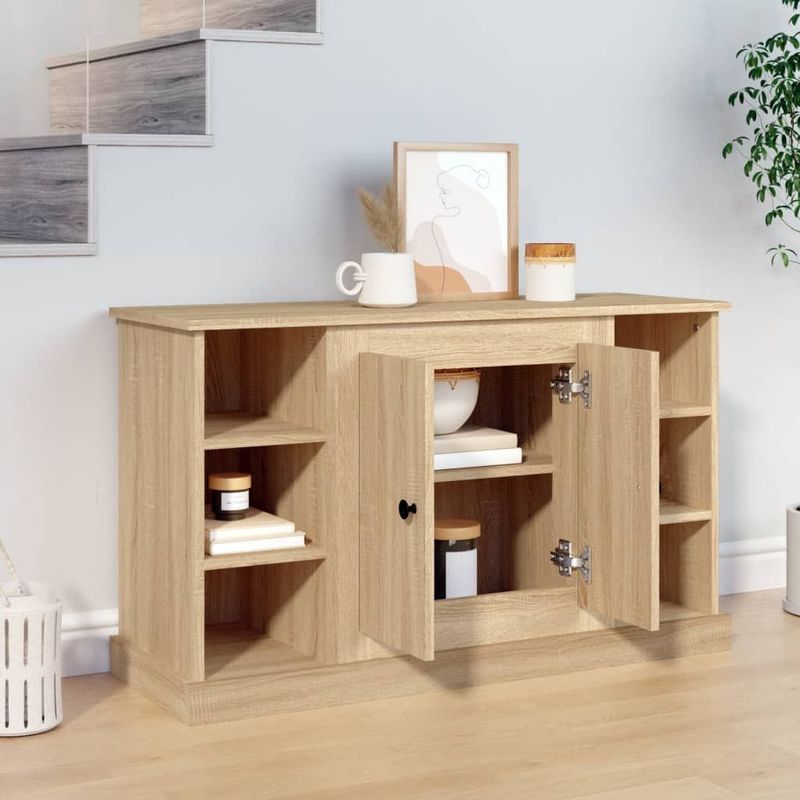vidaXL - Dressoir - Hout - Sonoma Eikenkleurig