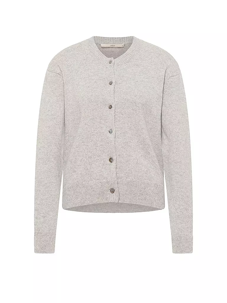 LANIUS Strickjacke Boxy Fit grau