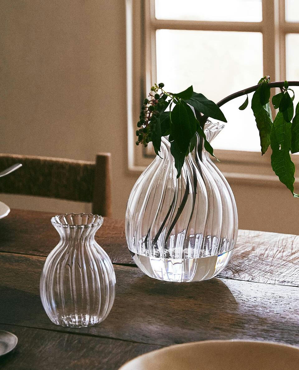 VASO DE VIDRO BOROSILICATO COM LINHAS