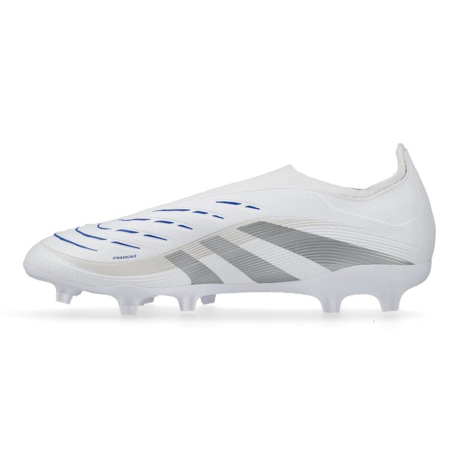 adidas Predator League Laceless FG/AG Polar Victory - Blanc/Argenté/Bleu
