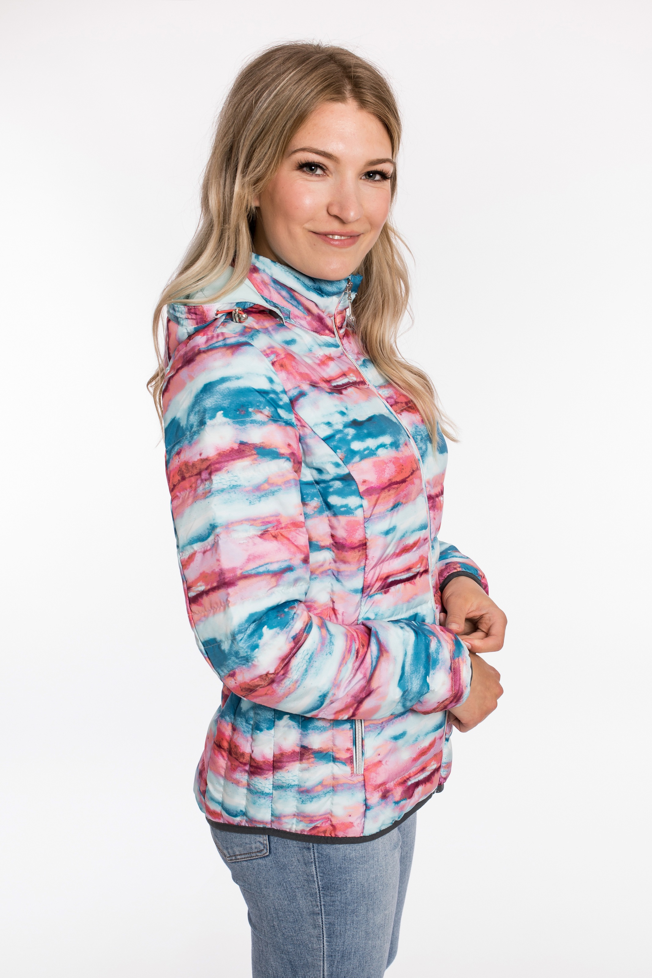 DEPROC Active Winterjacke »WILDCAT HILL Women« Steppjacke mit aussergewöhnlichem Design