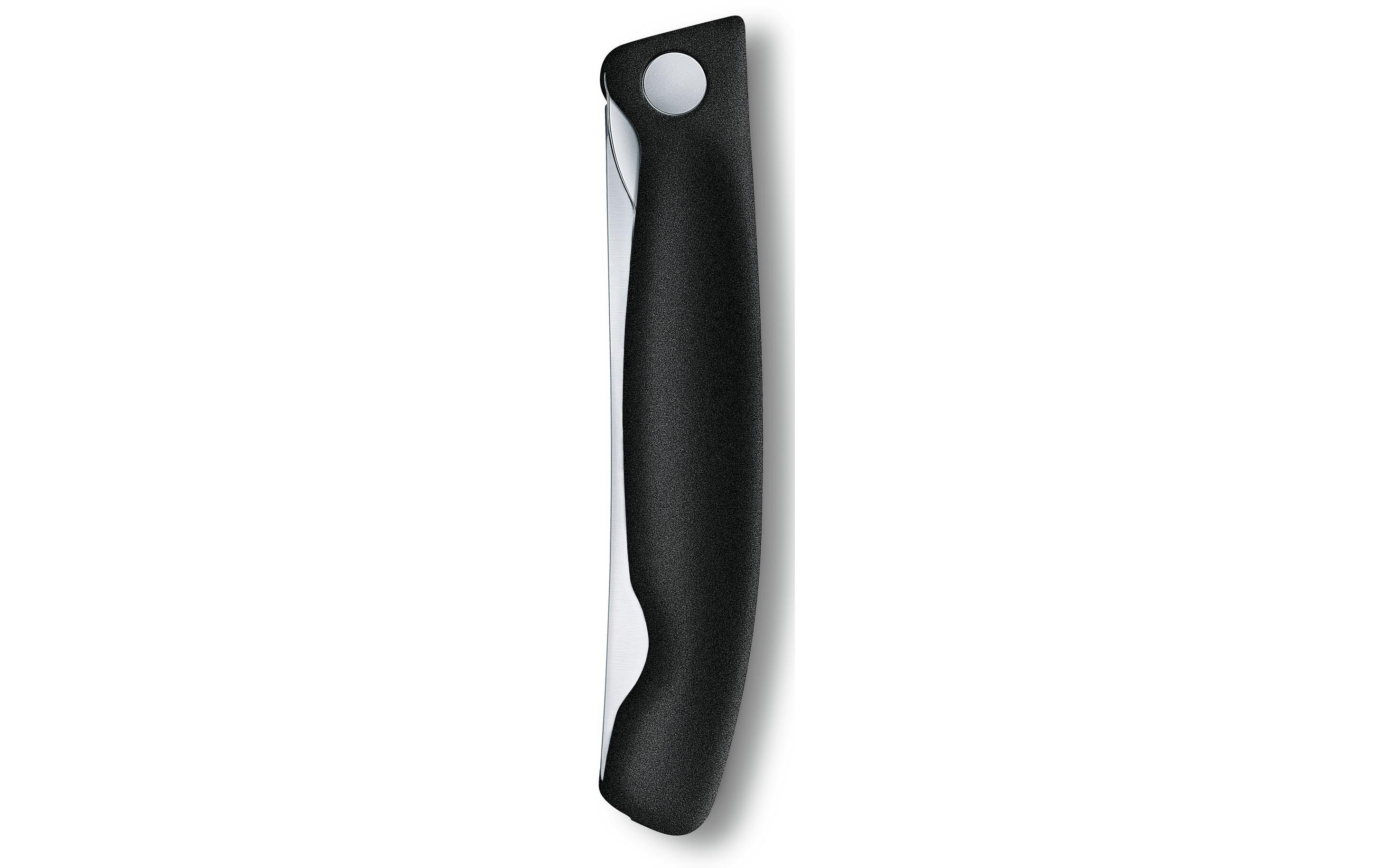 Gemüsemesser Swiss Classic SchwarzSchwarzes, faltbares Rüstmesser 11 cm