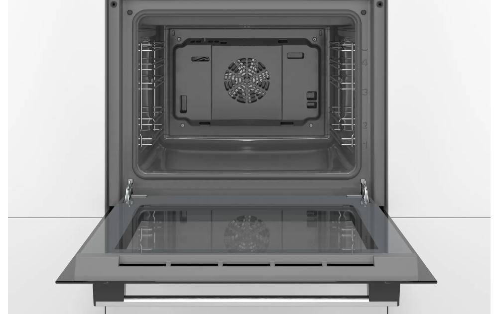 Einbauherd HEF010BR1 EU 60, Edelstahl<br>Einbauherd mit 3D Heissluft