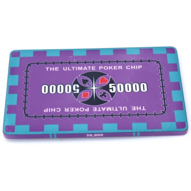 Poker - Plaque en céramique 40gr - 50 000