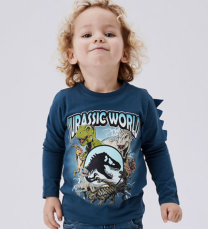 Name It Bluse - Noos - NmmJolly Jurassic - Dark Denim