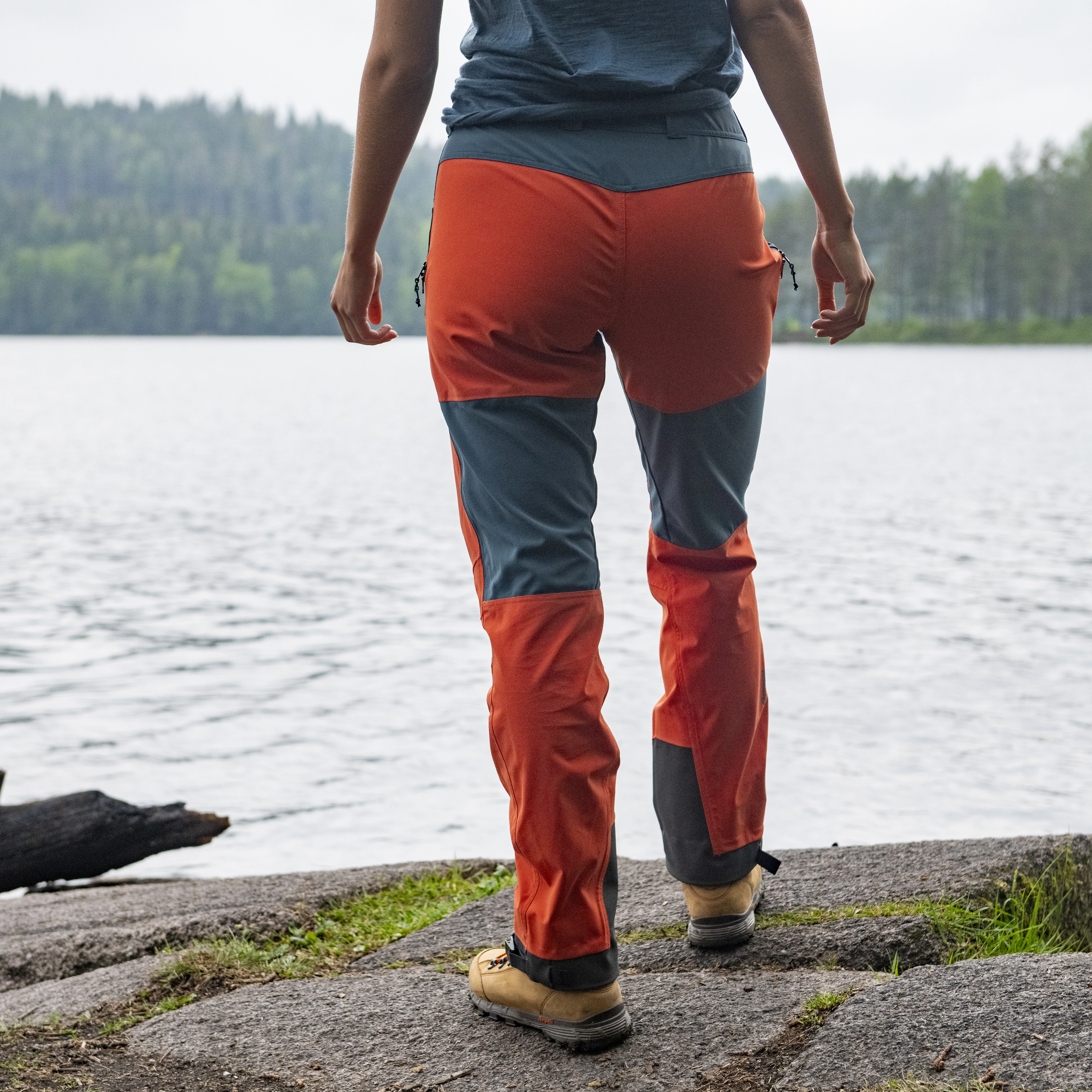 Bekkely Hybrid W Pants Brick / Orion Blue