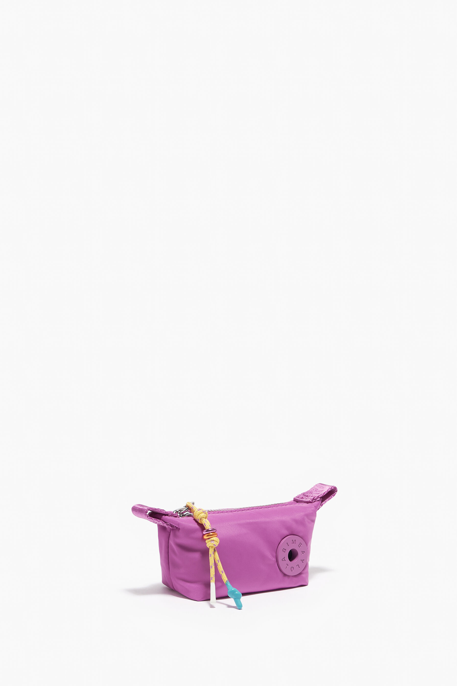 mini porta-moedas trapezoidal rosa