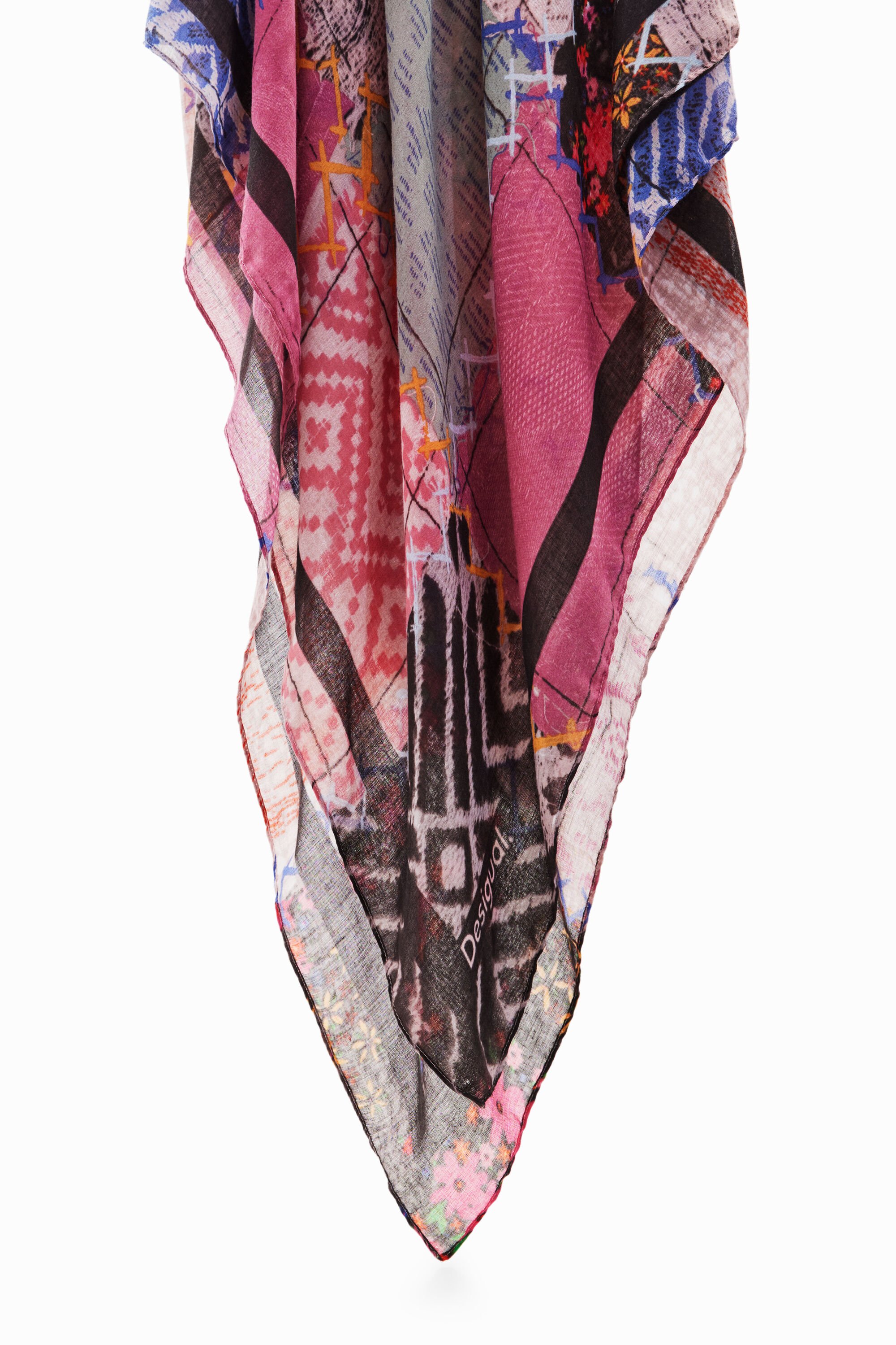 Foulard rectangulaire patchwork