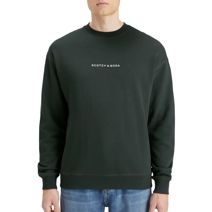 Scotch & Soda Front Chest Logo Sweater Heren