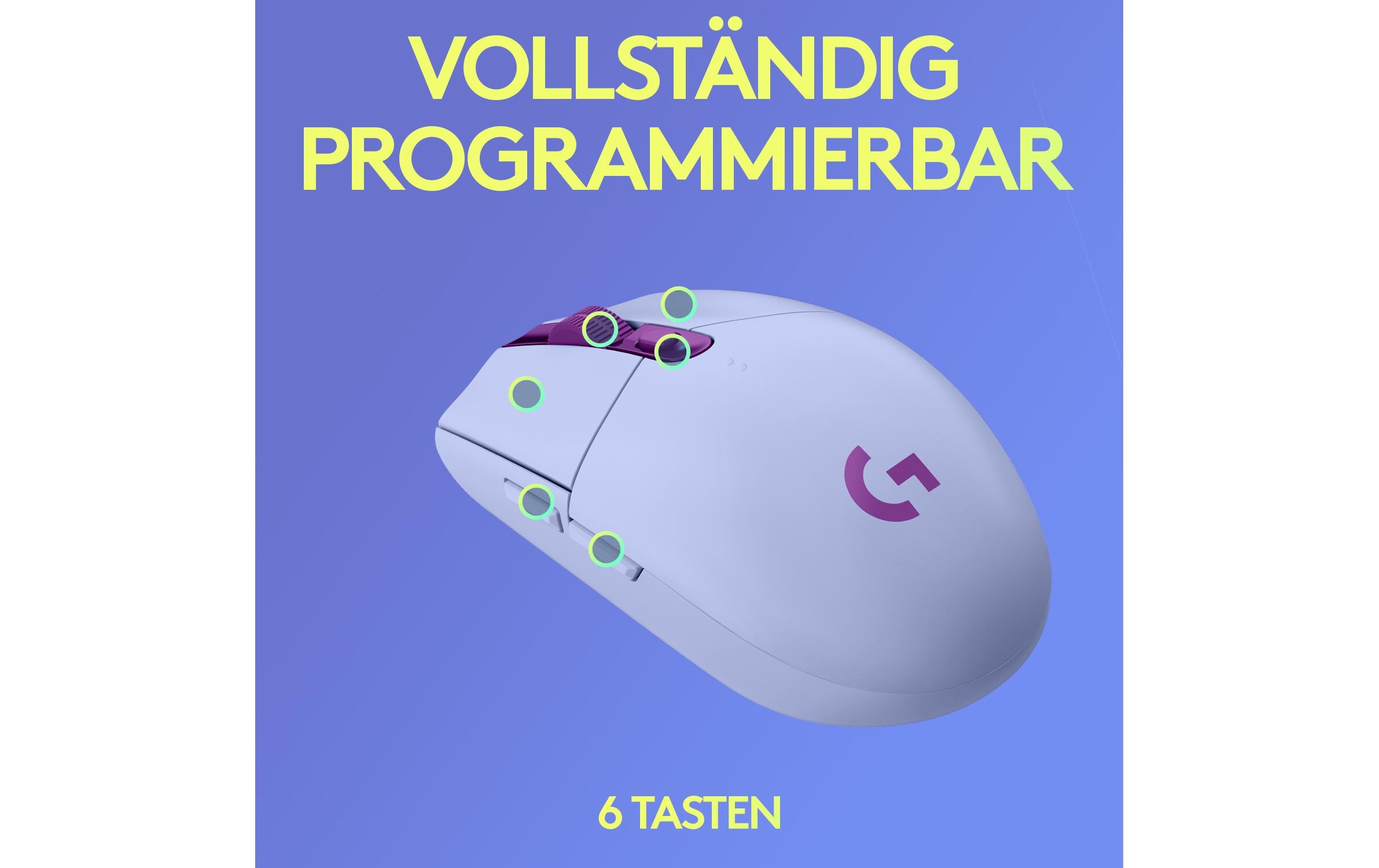 Gaming-Maus G305 LightspeedReaktionsschnelle, ausdauernde Wireless-Gamingmaus