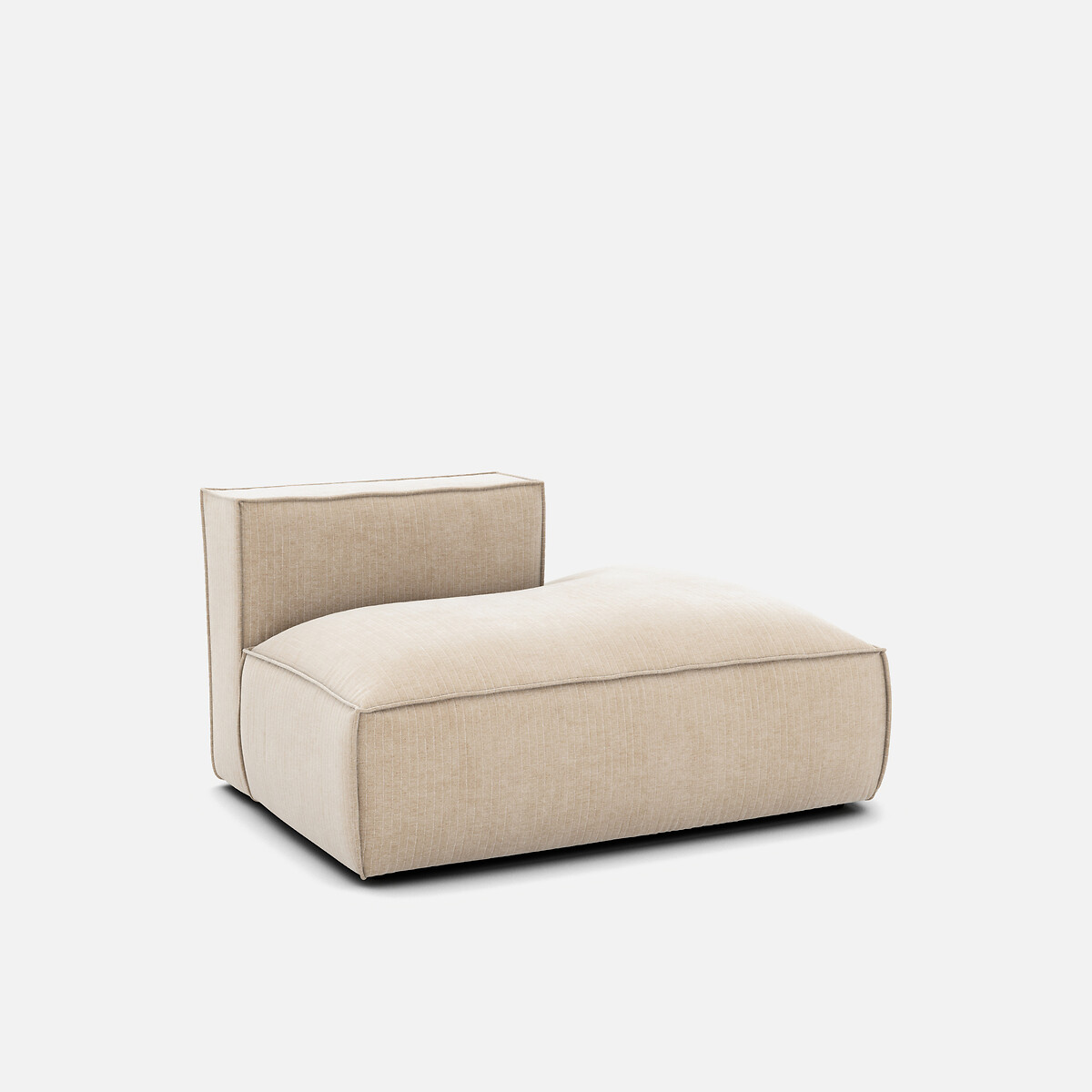 LA REDOUTE INTERIEURS<br>Sofá lounge, direito, veludo vintage, Seven