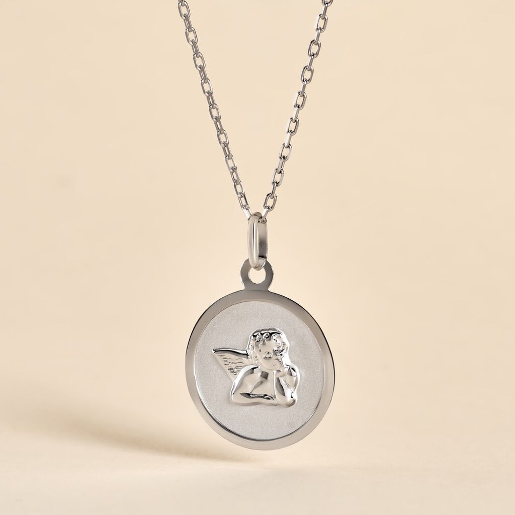 Medaille Or Blanc Hannae