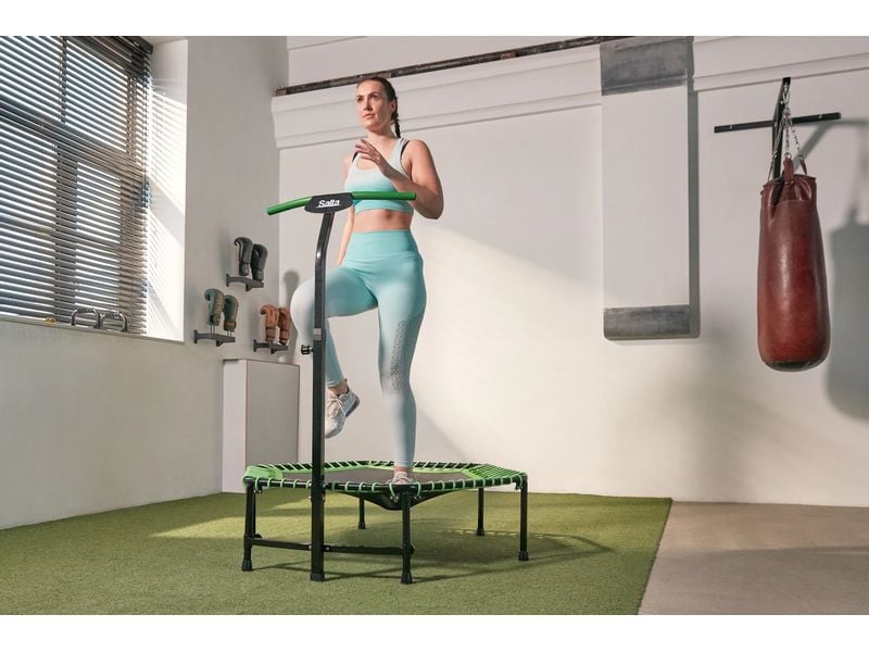 SALTA Fitnesstrampolin Salta Fitness 128 cm, Grün Trampolin zum Trainieren