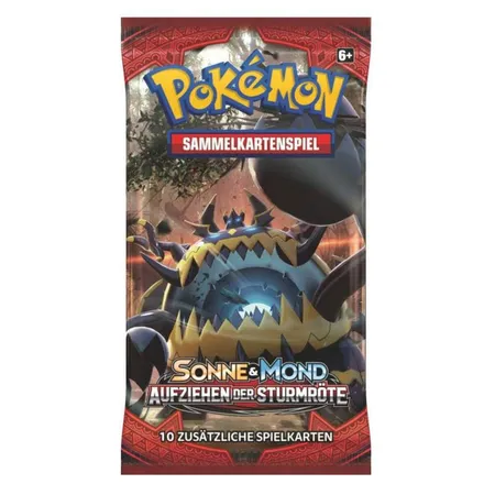 Pokemon Boosterpack mit 10 Karten, sortiert