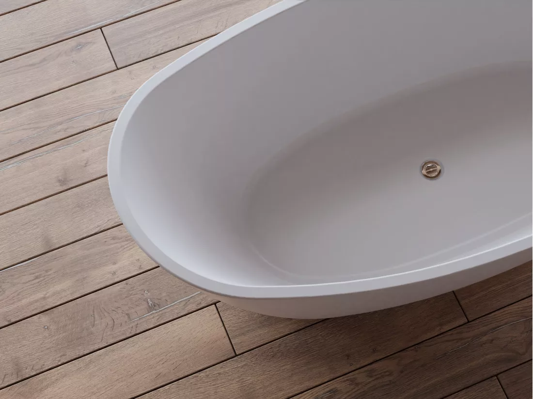Baignoire îlot ovale NEROON 2.0 L. 170 x l. 80 cm, by SPALINA