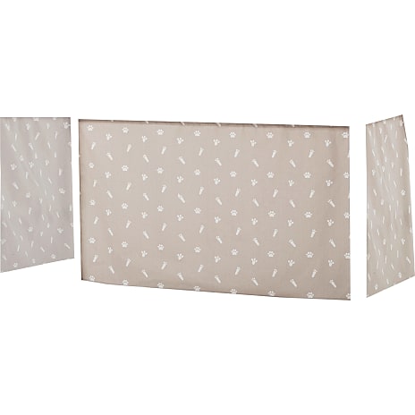 Hoppekids Pets forhæng til halvhøj- og køjeseng 70x160 cm - Sandfarvet