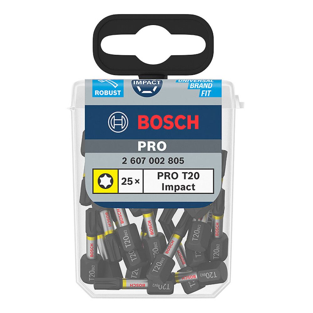 BITS BOSCH PRO IMPACT TX20 25MM 25STK