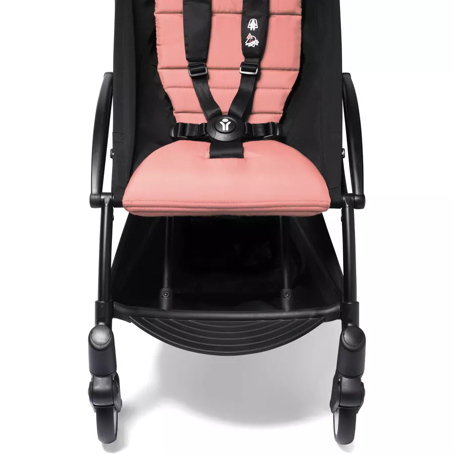 BABYZEN Kinderwagen YOYO2 6+ Black mit Textilset Ginger und Backpack YOYO Black
