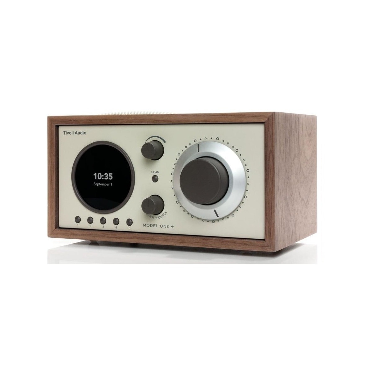 Tivoli Audio Model ONE+, Valnøtt/Beige