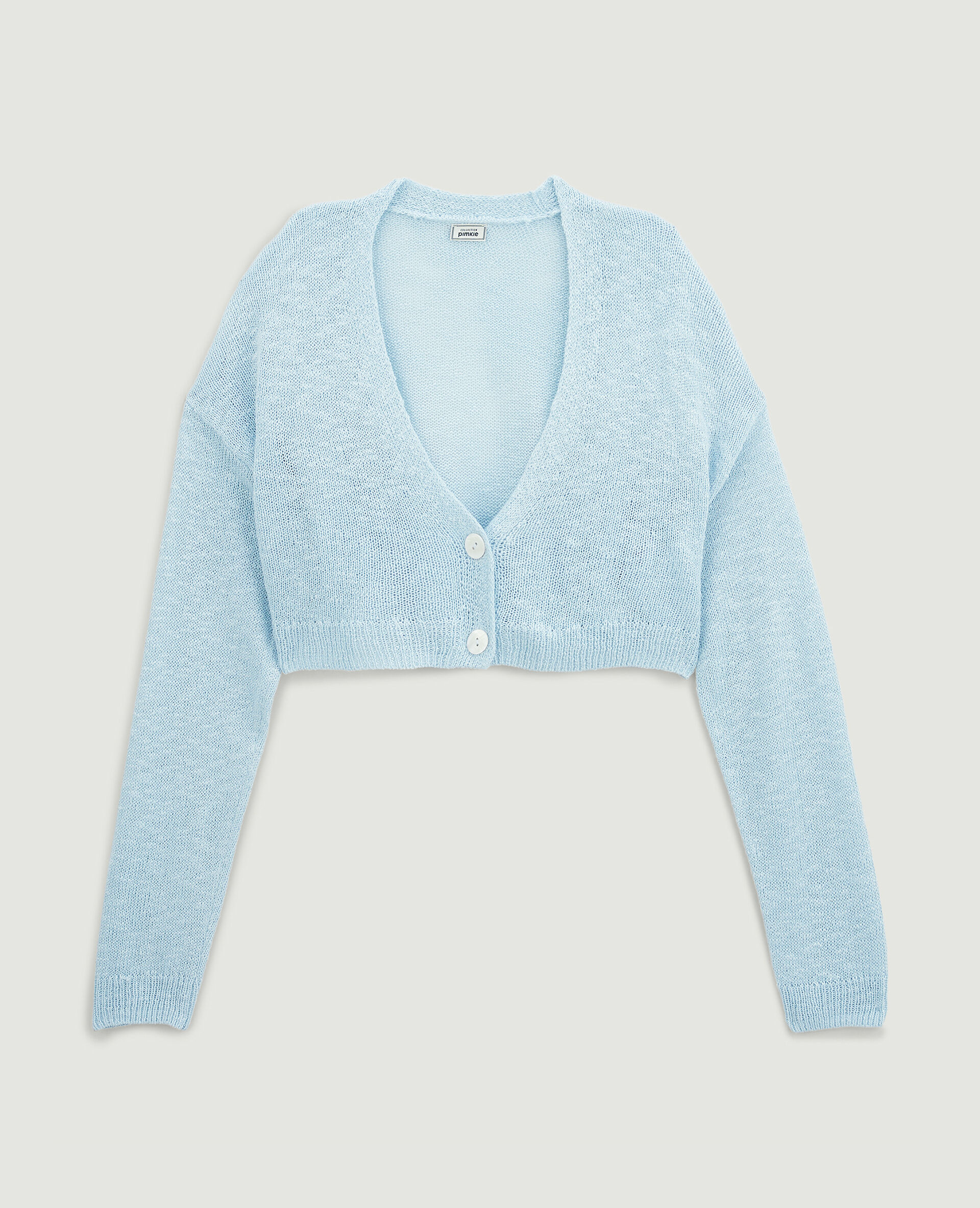 Gilet cropped - Bleu clair