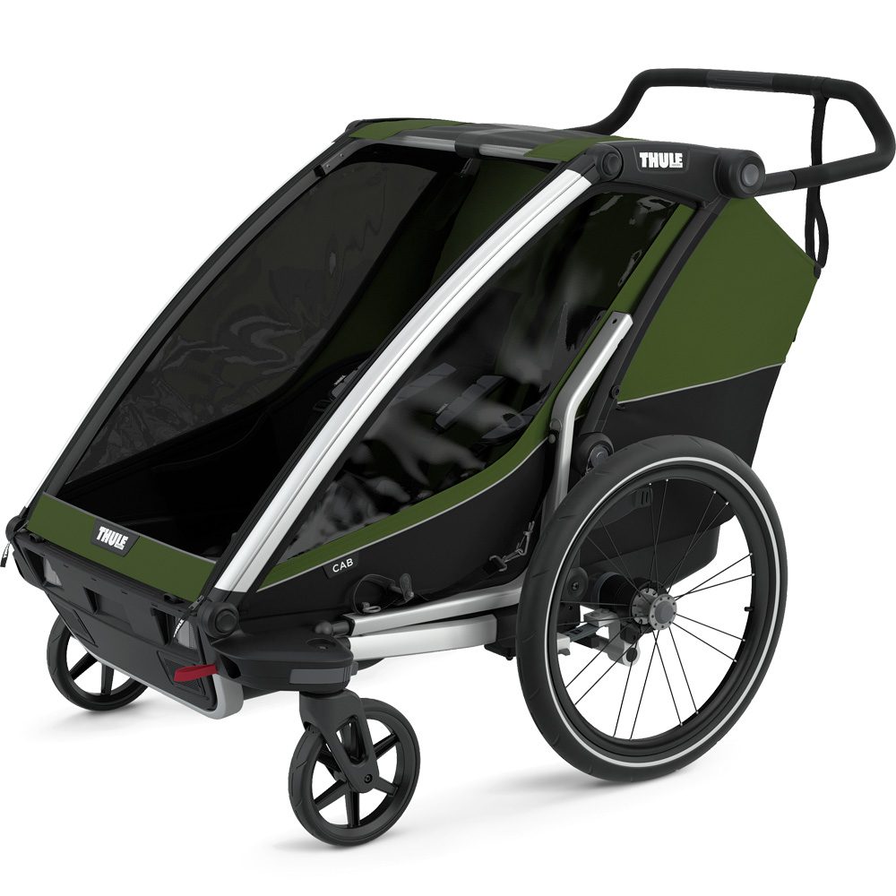 Thule Chariot Cab Fahrradanhänger 2 Sitzer cypress green 2022
