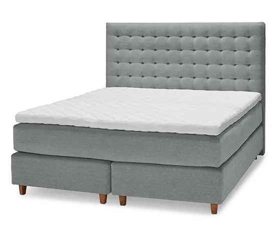 Scapa Boxspringbett, ca. 160 x 200 cm, light grey