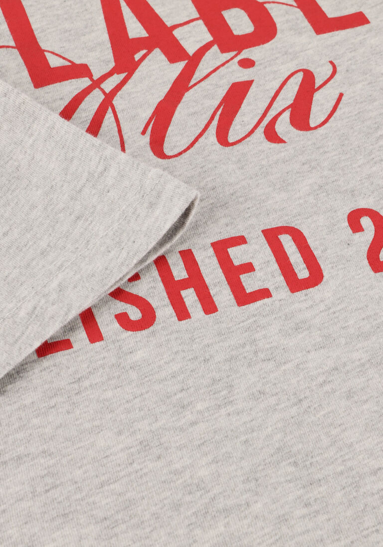 lichtgrijze alix the label t-shirt ladies knitted the label t-shirt