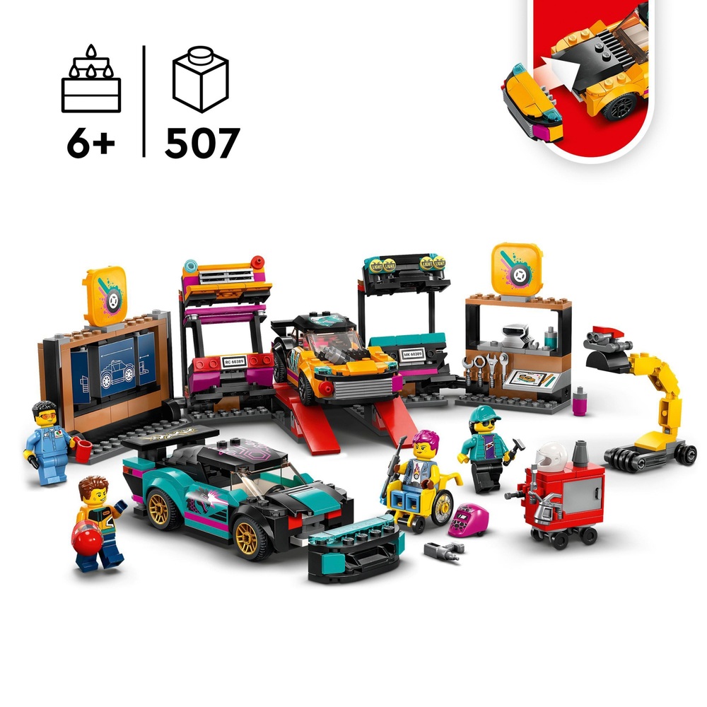 LEGO City 60389 Benutzerdefiniertes Autowerkstatt-Mechaniker-Set