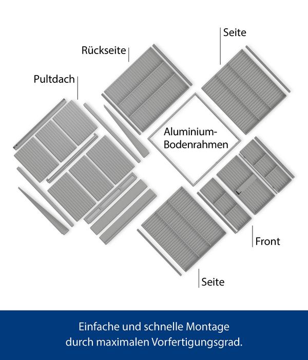 Hörmann Berry-Gerätehaus Classic-P Typ 2,